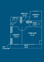 plan de l'appartement T3 à Megeve 74120